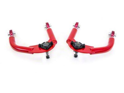 UMI Performance Adjustable Chromoly Drag Front Upper A-Arms; Red (93-02 Firebird)