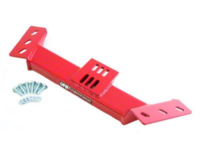 UMI Performance TH350/T5 Transmission Crossmember; Red (82-92 Firebird)