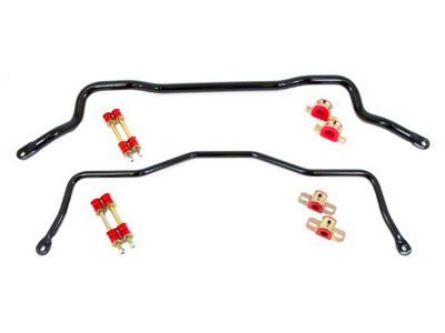 UMI Performance Tubular Front and Rear Sway Bars; Red (93-02 Firebird)