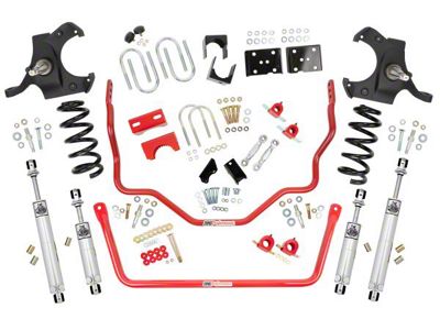 UMI Performance Stage 2.5 Lowering Handling Kit; Red (73-87 C10, C15)