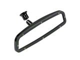 Universal 9 Rear View Mirror W/ Round Glass Mount Black