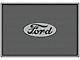 Universal Floor Mat, Rubber, Ford Script, 17-1/4 x 11-3/4