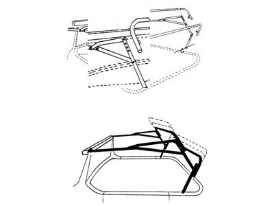 Universal Top Iron Set - Universal Type - Steel - Ford Roadster