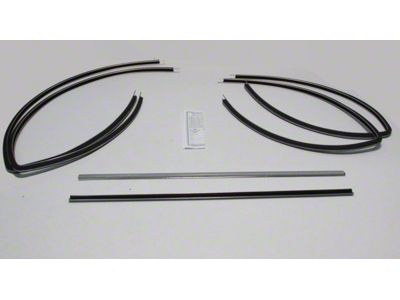 Upper and Lower Glass Run Channels and Division Bars (55-57 150 2-Door Sedan, 210 2-Door Sedan, Bel Air 2-Door Sedan)