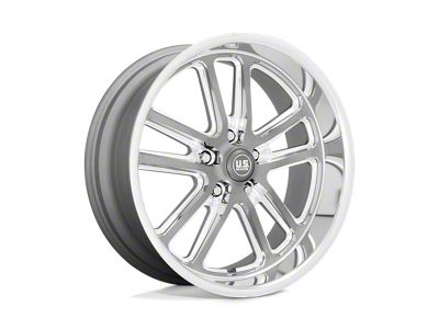 US Mag Bullet Textured Gunmetal with Milled Edges Wheel; 20x8; 1mm Offset (67-69 Camaro)