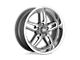 US Mag Cten Matte Gunmetal Milled Wheel; 18x8; 1mm Offset (67-69 Camaro)