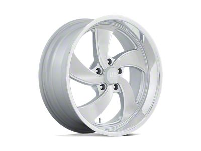 US Mag Desperado Silver Brushed Face with Milled Diamond Cut Wheel; Right Directional; 20x8; 1mm Offset (67-69 Camaro)