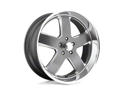 US Mag Hustler Matte Gunmetal Wheel; 20x8; 1mm Offset (67-69 Camaro)