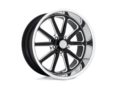 US Mag Rambler Gloss Black Milled Wheel; 17x7; 1mm Offset (67-69 Camaro)