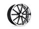 US Mag Rambler Gloss Black Milled Wheel; 17x7; 1mm Offset (67-69 Camaro)