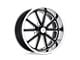 US Mag Rambler Gloss Black Milled Wheel; 18x7; 1mm Offset (67-69 Camaro)