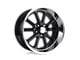 US Mag Rambler Gloss Black Wheel; 17x7; 1mm Offset (67-69 Camaro)