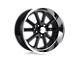 US Mag Rambler Gloss Black Wheel; 17x8; 1mm Offset (67-69 Camaro)