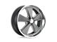 US Mag Roadster Matte Gunmetal Machined Wheel; 20x8; 1mm Offset (67-69 Camaro)