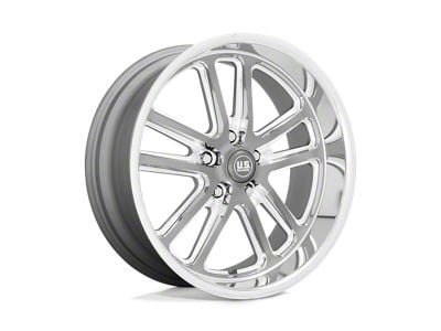 US Mag Bullet Textured Gunmetal with Milled Edges Wheel; 17x7; 1mm Offset (70-81 Camaro)