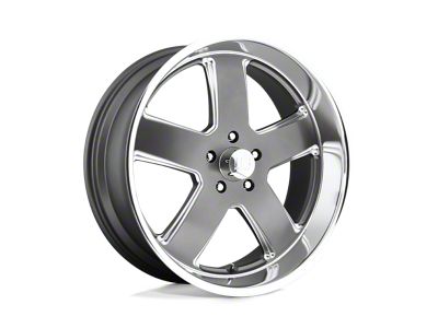 US Mag Hustler Matte Gunmetal Wheel; 20x8; 1mm Offset (82-92 Camaro)