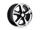 US Mag Bandit Matte Black Machined Wheel; 17x8; 1mm Offset (63-67 Corvette C2)