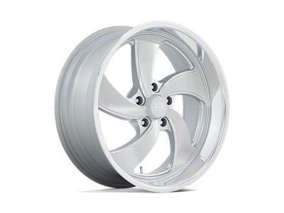 US Mag Desperado Silver Brushed Face with Milled Diamond Cut Wheel; Right Directional; 20x8; 1mm Offset (63-67 Corvette C2)