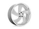 US Mag Desperado Silver Brushed Face with Milled Diamond Cut Wheel; Right Directional; 22x8.5; 1mm Offset (63-67 Corvette C2)