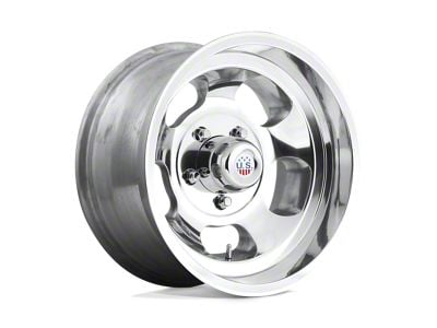 US Mag Indy High Luster Polished Wheel; Rear Only; 15x10; -50mm Offset (63-67 Corvette C2)