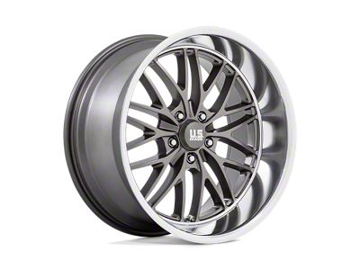 US Mag Cruz Anthracite with Diamond Cut Lip Wheel; Rear Only; 20x10; 6mm Offset (84-96 Corvette C4)