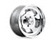 US Mag Indy High Luster Polished Wheel; Rear Only; 15x10; -50mm Offset (53-62 Corvette C1)