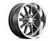 US Mag Rambler Matte Gunmetal Machined Wheel; 20x8; 1mm Offset (67-73 Mustang)