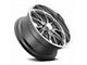 US Mag Rambler Matte Gunmetal Machined Wheel; 20x8; 1mm Offset (67-73 Mustang)