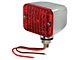 Utility Light - 12 Volt - Chrome Light With Red Lens - 2-1/4