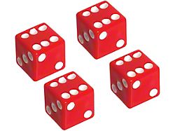 Valve Stem Caps - Set Of 4 - Red Dice