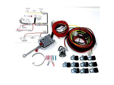 Vintage Auto Garage Heavy Duty Turn Signal Switch Complete Wiring Kit; 12-Volt (35-54 Chevrolet/GMC Truck)