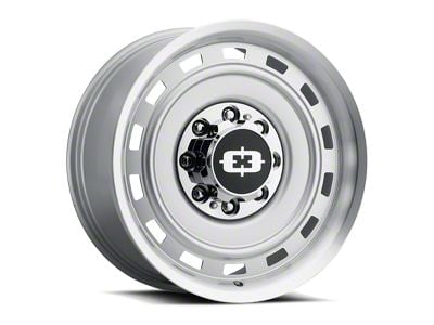 Vision Wheel Cheyenne Silver Machined Lip 8-Lug Wheel; 17x9; 4mm Offset (35-59 Chevrolet/GMC Truck)