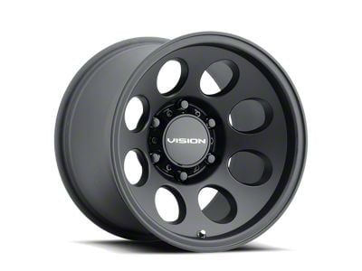 Vision Wheel Midway Satin Black 6-Lug Wheel; 16x8; 0mm Offset (35-59 Chevrolet/GMC Truck)