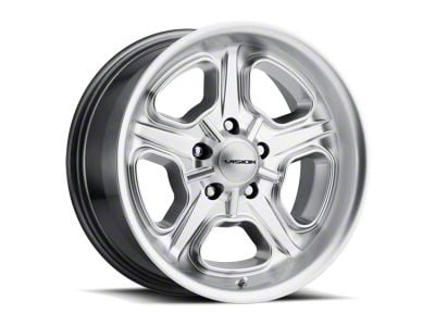 Vision Wheel Daytona Hyper Silver Wheel; 15x7; 6mm Offset (70-81 Camaro)