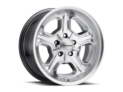 Vision Wheel Daytona Hyper Silver Wheel; 15x7; -7mm Offset (70-81 Camaro)