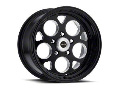 Vision Wheel Sport Mag Gloss Black with Milled Windows Wheel; 15x4; -19mm Offset (70-81 Camaro)