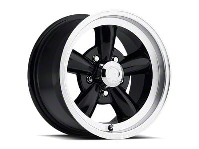 Vision Wheel Legend 5 Gloss Black with Machined Lip Wheel; 15x7; 6mm Offset (70-81 Firebird)