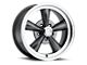 Vision Wheel Legend 5 Gunmetal with Machined Lip Wheel; 15x7; 6mm Offset (70-81 Firebird)