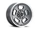 Vision Wheel Shift Satin Grey Machined Face/Lip Wheel; 15x7; 6mm Offset (70-81 Firebird)