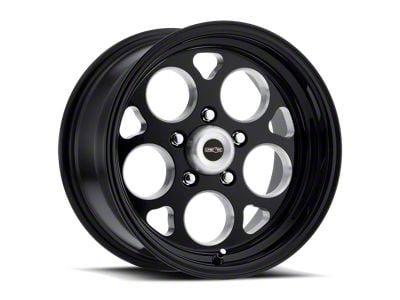 Vision Wheel Sport Mag Gloss Black with Milled Windows Wheel; 15x4; -19mm Offset (70-81 Firebird)