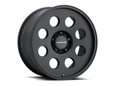 Vision Wheel Midway Satin Black 5-Lug Wheel; 17x9; -12mm Offset (75-87 C10, C15)