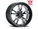 Vision Wheel Patriot Gloss Black Milled Spoke Wheel; 15x4; -19mm Offset (67-69 Firebird)