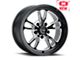 Vision Wheel Patriot Gloss Black Milled Spoke Wheel; 15x8; 27mm Offset (67-69 Firebird)