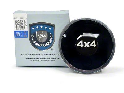 VSW S6 Standard Steering Wheel Horn Button with 4x4 Emblem; Black