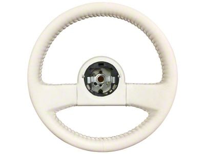 VSW OE Series 14-Inch Steering Wheel; White Leather (84-89 Corvette C4 w/ Telescopic Steering)