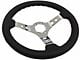 VSW S6 Sport Leather Series 14-Inch Steering Wheel; Chrome (Universal; Some Adaptation May Be Required)