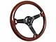 VSW S6 Sport Wood Series 14-Inch Steering Wheel; Mahogany (Universal; Some Adaptation May Be Required)