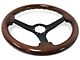 VSW S6 Sport Wood Series 14-Inch Steering Wheel; Mahogany (Universal; Some Adaptation May Be Required)