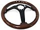 VSW S6 Sport Wood Series 14-Inch Steering Wheel; Mahogany (Universal; Some Adaptation May Be Required)