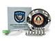 VSW S6 Standard Steering Wheel Horn Button with Cobra Emblem; Chrome